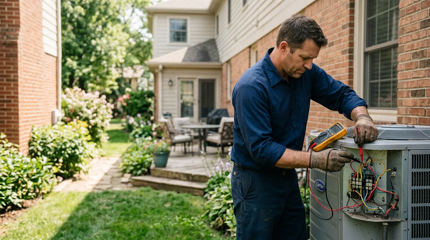 HVAC technician working near Lake Havasu City, AZ